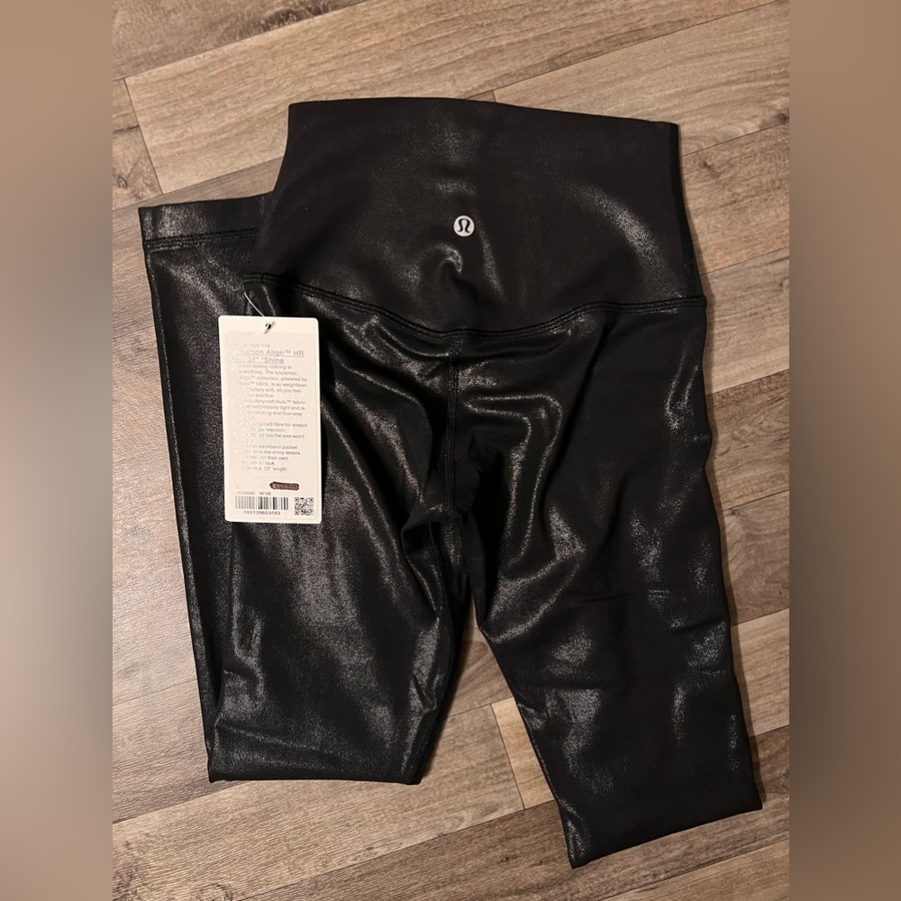Lululemon Align High-Rise Pant 25" Shine- Black